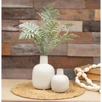 Large White Narrow Neck Porcelain Jar - The Fox Decor