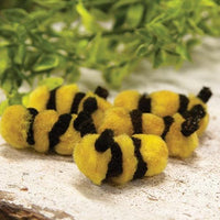 5 Set Fuzzy Bees - The Fox Decor