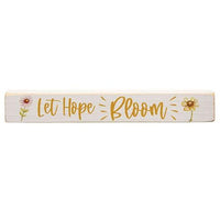 Thumbnail for Let Hope Bloom Painted Wood Block 12 - The Fox Decor