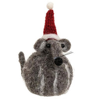 Thumbnail for Sm Felted Christmas Mouse