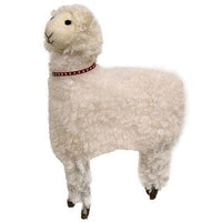 Fluffy Felted Llama w Collar - The Fox Decor