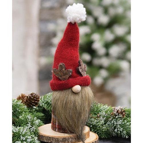 Red Reindeer Gnome Felted Sitter - The Fox Decor