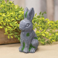 Dark Gray Resin Bunny - The Fox Decor