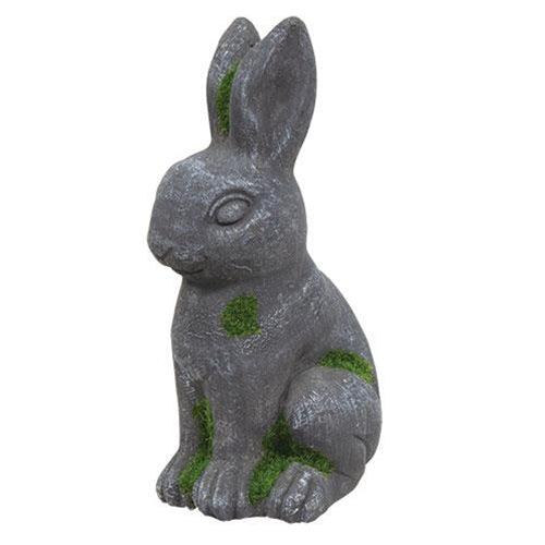 Dark Gray Resin Bunny - The Fox Decor