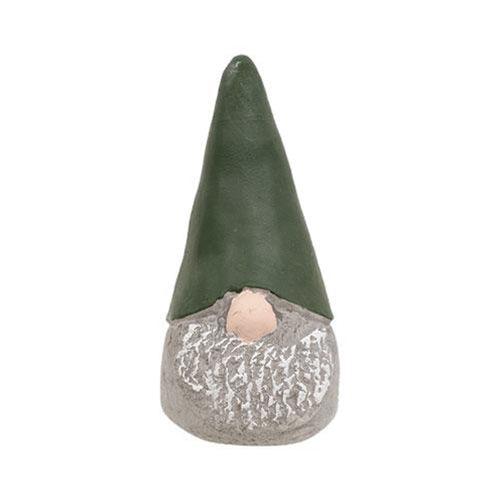 Small Green Hat Resin Gnome - The Fox Decor