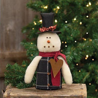 Jimmy Snowman w Top Hat & Rusty Heart - The Fox Decor
