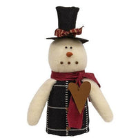 Jimmy Snowman w Top Hat & Rusty Heart - The Fox Decor