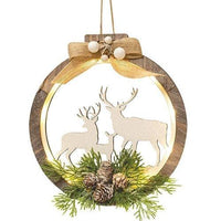 Round Reindeer Cutout Ornament - The Fox Decor