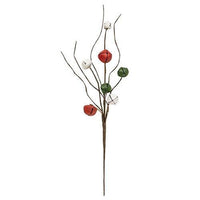 Medium Red Green White Jingle Bell Pick 1975 - The Fox Decor