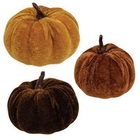 9 Bag Velvet Harvest Pumpkins - The Fox Decor