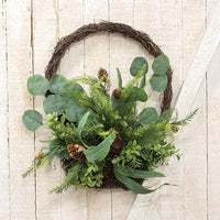 Greenery Rattan Flat Basket - The Fox Decor