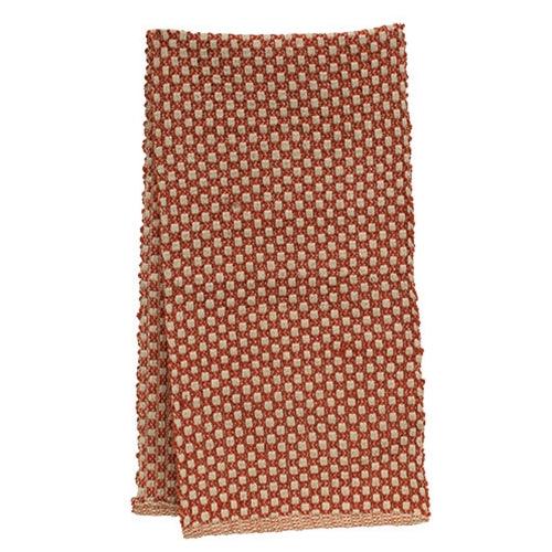 Pumpkin & Cream Cottage Weave Long Runner - The Fox Decor
