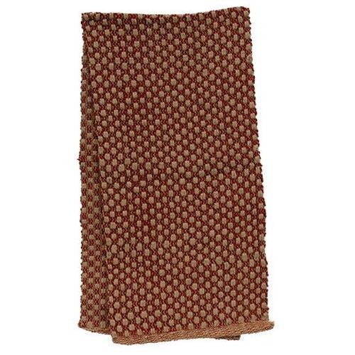 Red & Tan Cottage Weave Long Runner - The Fox Decor