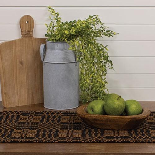 Nantucket Black & Mustard Long Runner - The Fox Decor