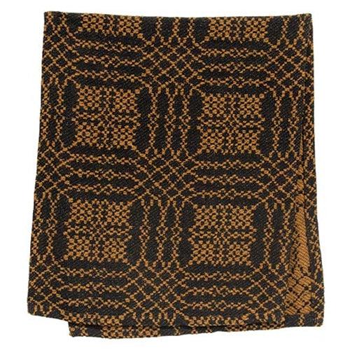 Nantucket Black & Mustard Long Runner - The Fox Decor