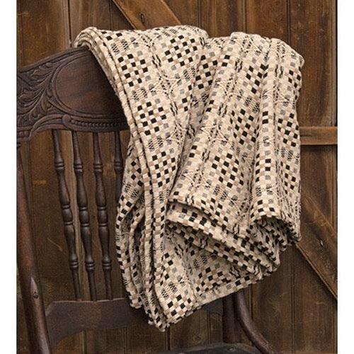 Gray Black Cream Shadowbrook Throw - The Fox Decor