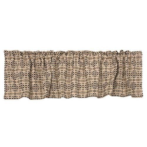 Gray Black Cream Shadowbrook Valance - The Fox Decor
