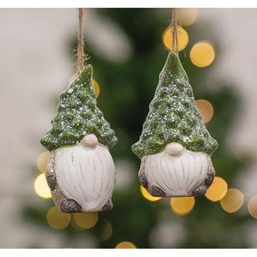 Evergreen Tree Hat Gnome Ornament 2 Asstd - The Fox Decor