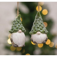 Evergreen Tree Hat Gnome Ornament 2 Asstd - The Fox Decor