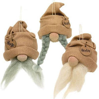 3 Set Spring Gnome Ornaments - The Fox Decor