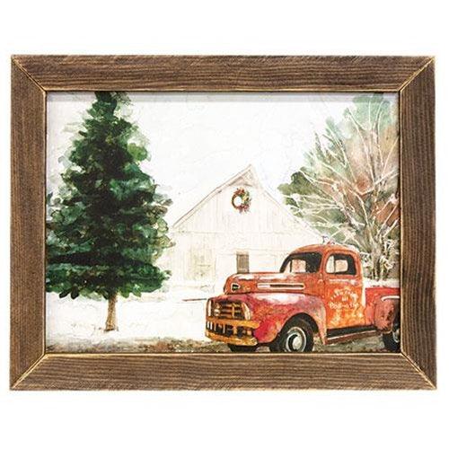 Rusty Red Christmas Framed Print 12 x 16 - The Fox Decor