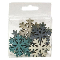 Cool Blue Winter Snowflake Bowl Filler 15 4 Asstd - The Fox Decor