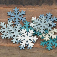 Cool Blue Winter Snowflake Bowl Filler 15 4 Asstd - The Fox Decor