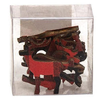 Thumbnail for Red Black Plaid Deer Bowl Filler - The Fox Decor