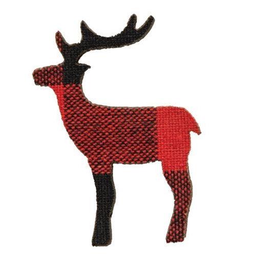 Red Black Plaid Deer Bowl Filler