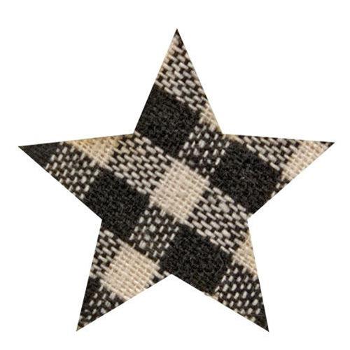 10 Set Black White Plaid Star Bowl Filler - The Fox Decor