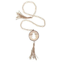Thumbnail for Natural Wood Bead Tree Tag Garland - The Fox Decor