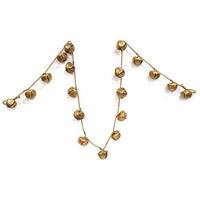 Thumbnail for Distressed Gold Jingle Bell Garland - The Fox Decor