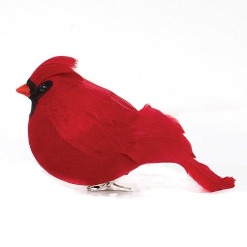 Large Feathered Cardinal Clip - The Fox Decor