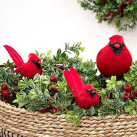 Large Feathered Cardinal Clip - The Fox Decor