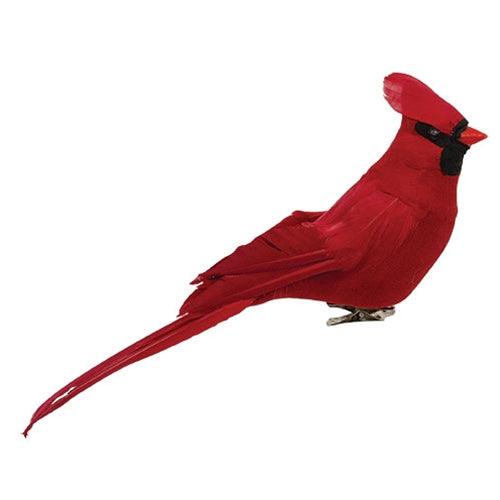 Red Feathered Cardinal Clip 12 - The Fox Decor