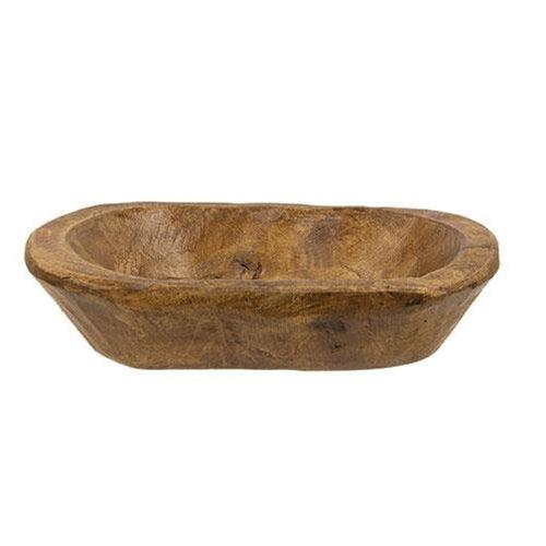 Carved Wood Petite Oval Bowl - The Fox Decor