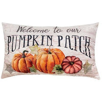 Welcome To Our Pumpkin Patch Pillow - The Fox Decor