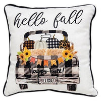 Happy Harvest Fall Pillow 2 Asstd - The Fox Decor