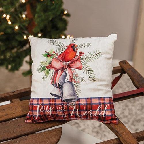 Joy To The World Cardinal Pillow - The Fox Decor