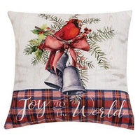Joy To The World Cardinal Pillow - The Fox Decor