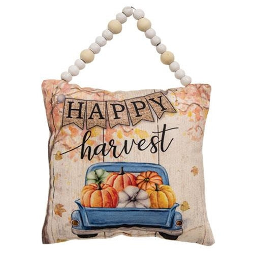 Happy Harvest Truck Pillow Ornament