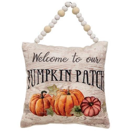 Welcome To Our Pumpkin Patch Pillow Ornament - The Fox Decor