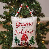 Gnome For The Holidays Pillow Ornament - The Fox Decor