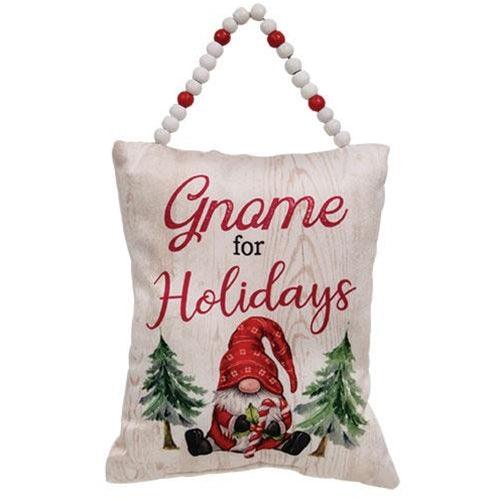 Gnome For The Holidays Pillow Ornament - The Fox Decor