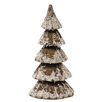 Wooden Snowy Tree 3 Asstd - The Fox Decor