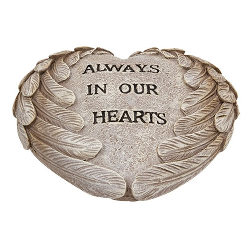 Resin Always In Our Hearts Winged Heart Memorial