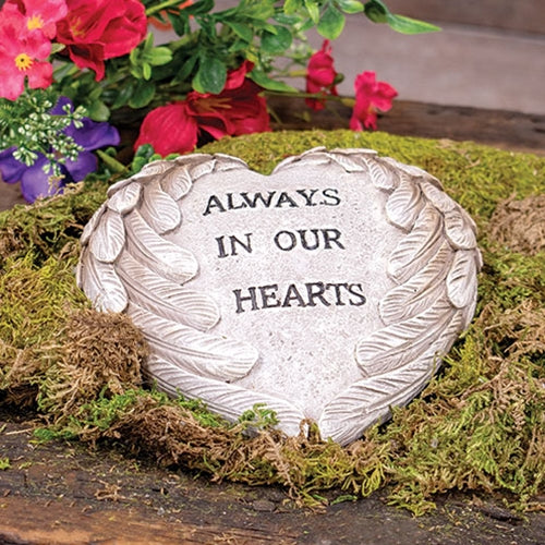 Resin Always In Our Hearts Winged Heart Memorial