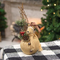 Mouse & Winter Greenery Goody Sack - The Fox Decor