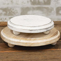 2 Set Distressed Whitewashed Wooden Risers - The Fox Decor