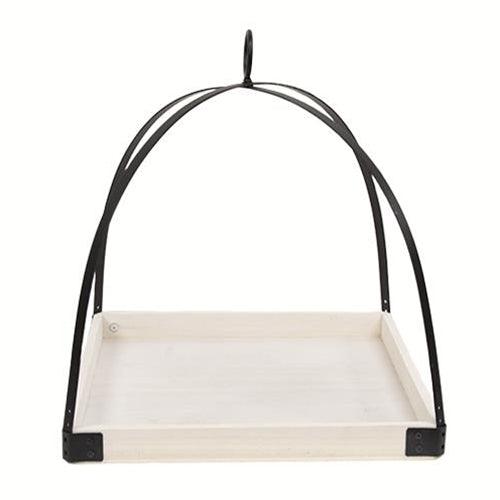 2 Set White Square Bottom Diagonal Frame Lanterns - The Fox Decor